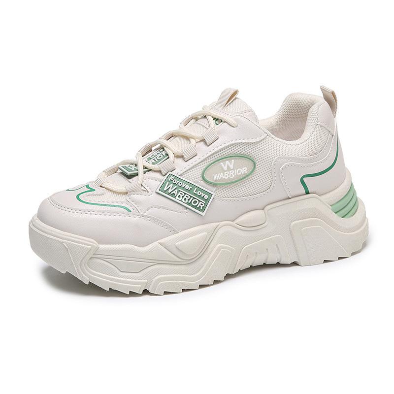 Platform dad shoes women's autumn mesh 2025 new spring and autumn non-slip casual versatile light and comfortable sports shoes tide