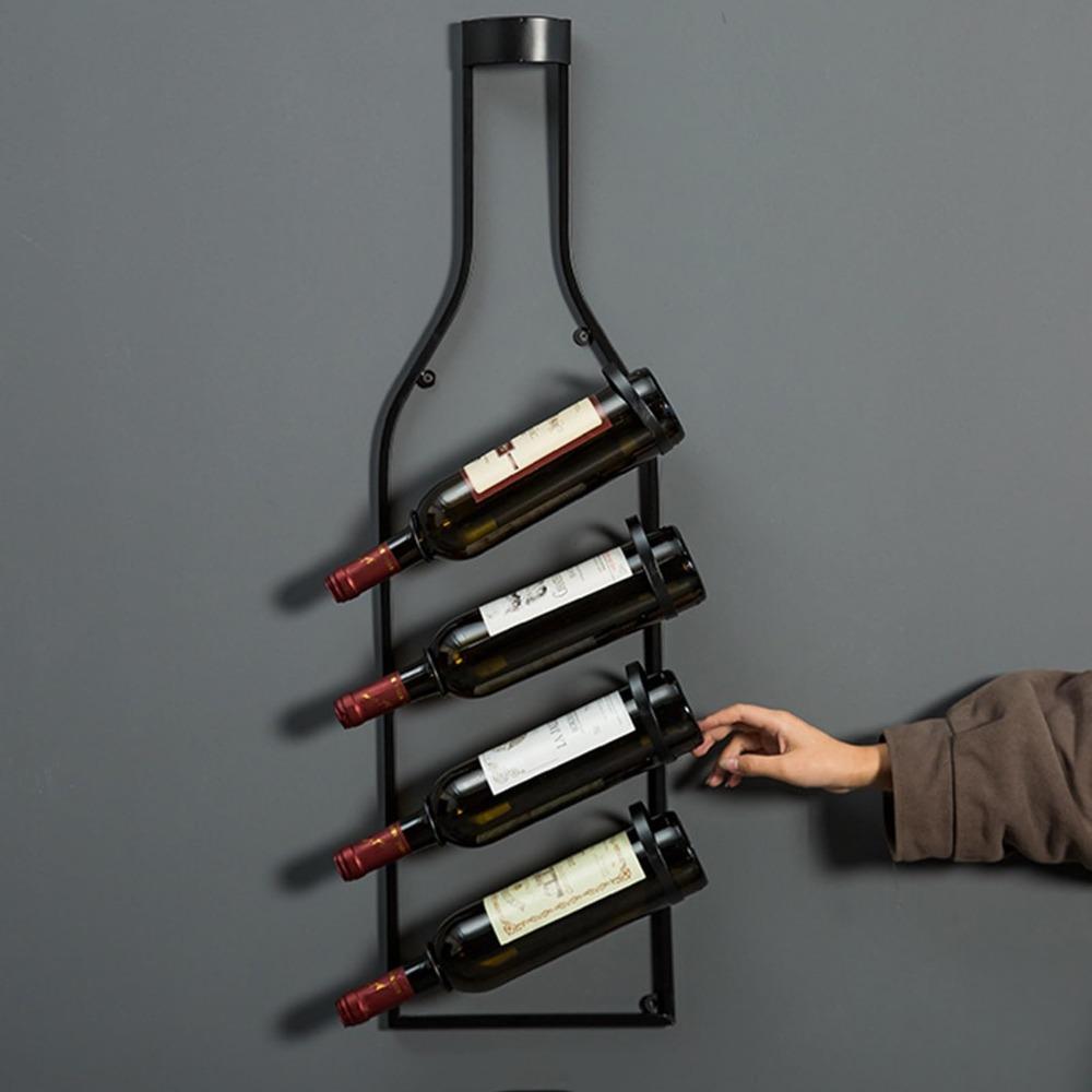 Display Oversized Retro Wine Rack Iron Wine Bottle Storage Organizer  Home Restaurant