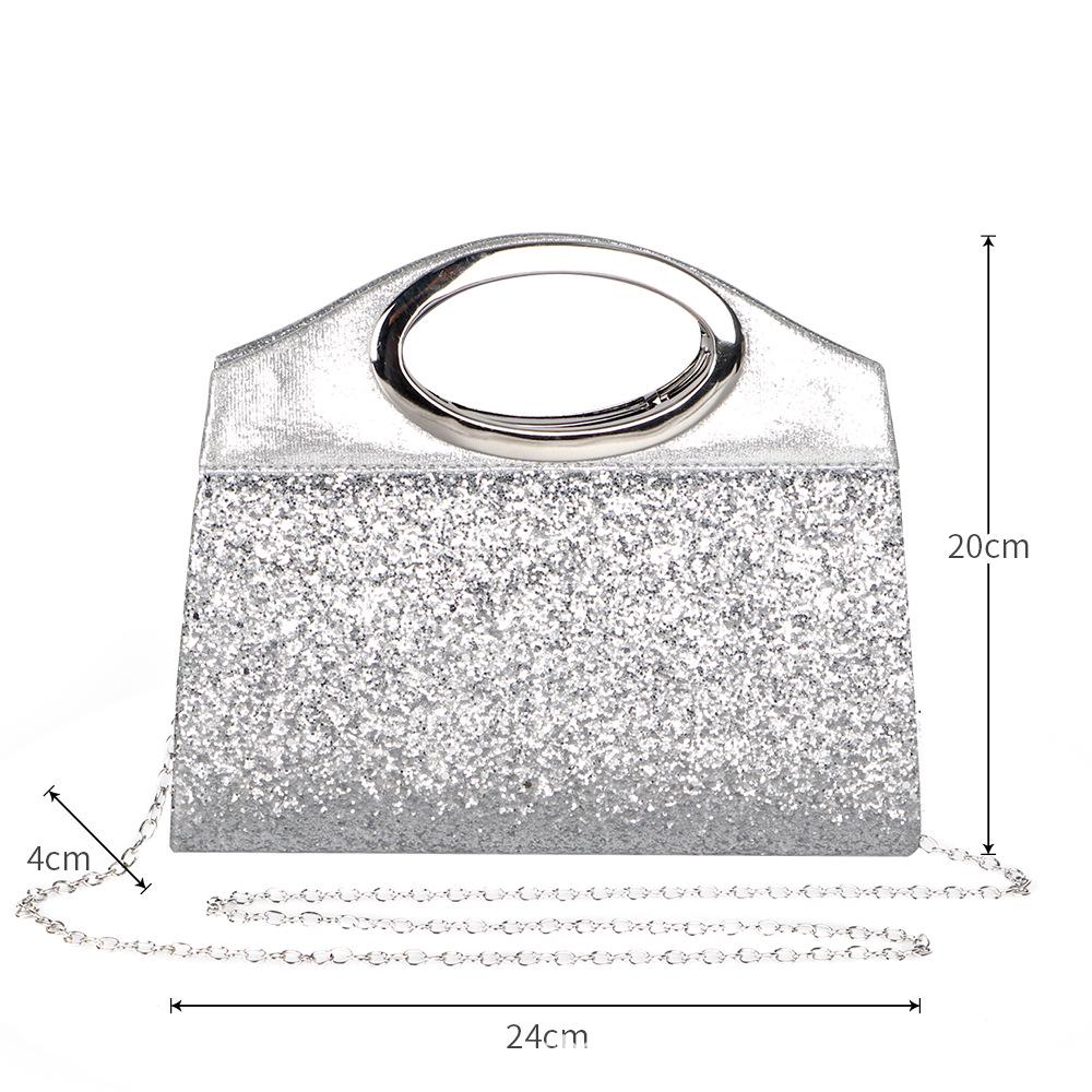In-Stock Sparkling Diamond Crossbody Handbag - Perfect for Weddings and Evening Wear in European and American Styles.