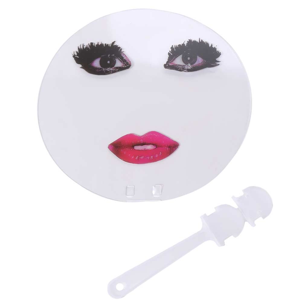 PVC Printed Transparent Hand Fans Exaggerated Printing Fan Creative Red Lips Hand Fan  Kids Toy