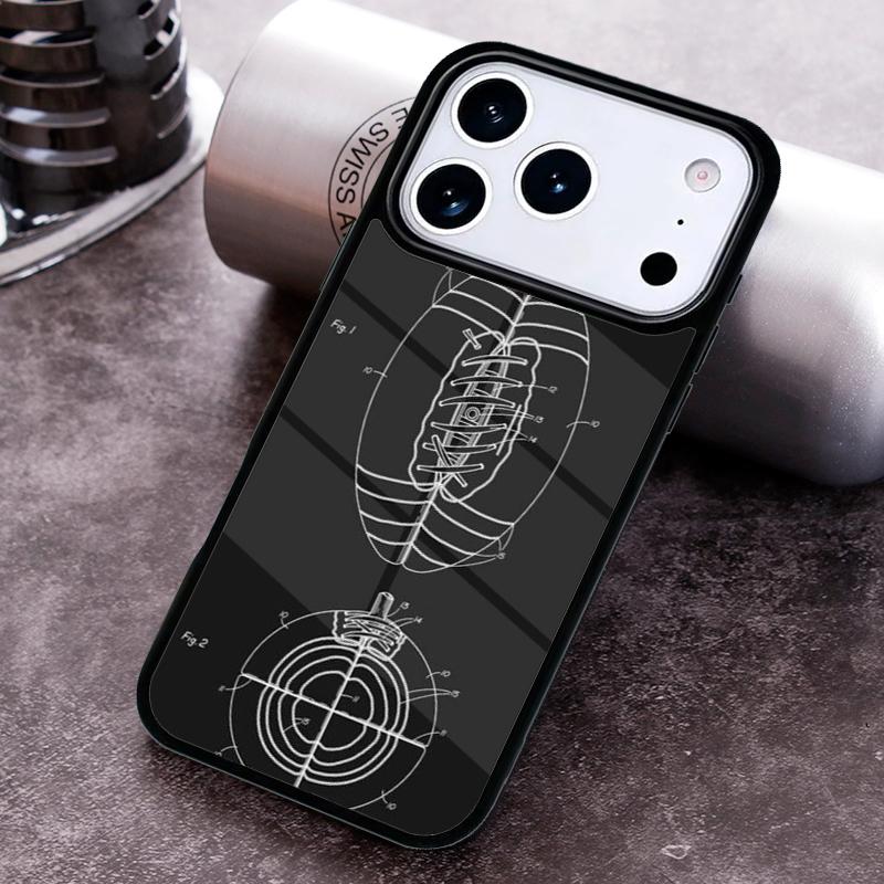 Rugby Football Sport Phone Case for iPhone 17 16 15 Pro Max Air 14 13 12 11 Plus Shockproof Capa Cover