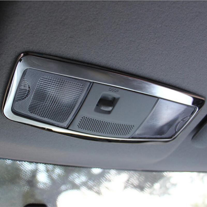 Cotochsun Car Styling Stainless Steel Interior Reading Lamp Frame Modified Trim Decoration Case For MITSUBISHI ASX 2013-