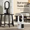 Silent USB Rechargeable Desktop Leafless Tower Fan with Power Display