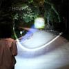 1000LM Telescopic Zoom Flashlight Outdoor White Laser USB Flashlight Flashlight Charging Household Rechargeable Emergency X1L2