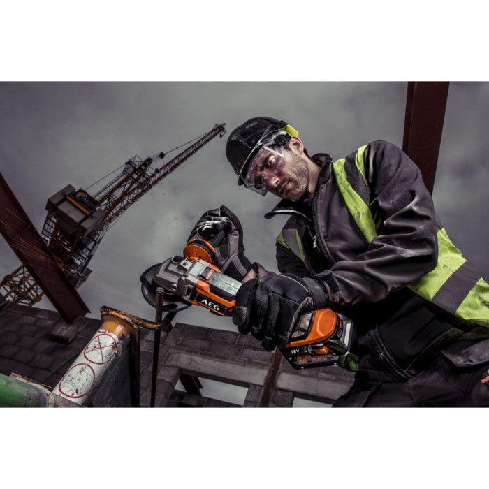 Aeg - meuleuse 125 mm 18v brushless, 11000 tr/min, sans batterie ni chargeur, en carton - bews18-125bl-0