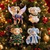 Shining Goat Hanging Ornament Artificial Rhinestone Animal Hanging Decoration  Backpack Decoration