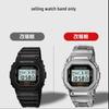 Für Casio G-SHOCK Metallgehäuse Armband Edelstahl Anzug DW5600/GW-M5610/5000 GW-B5600 Modifiziert Cooler Stil Gold-schwarzes Armband