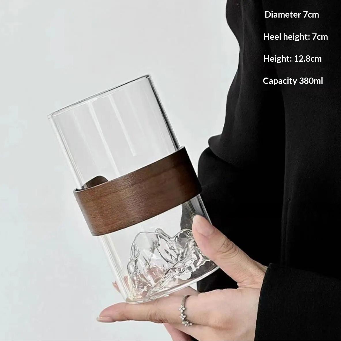 Ins Yamagata Glass Retro Ethnic Wind High Temperature Climbing Teacup Household Snow Mountain Cup Coffee Cup 380ml