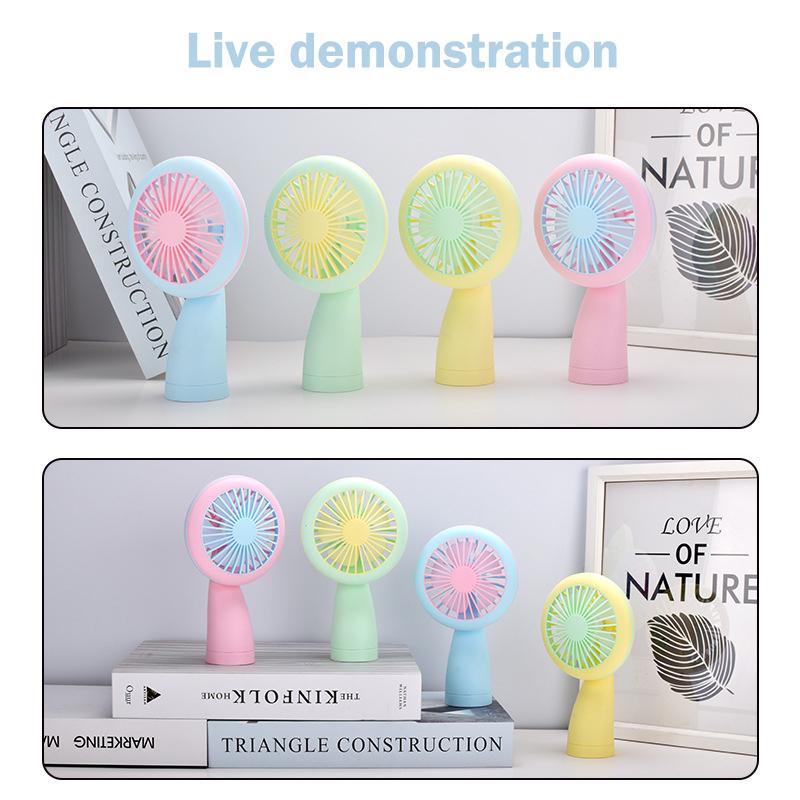 Mini Handheld Fan Usb Electric Battery Operated Personal Fan Fashion Mixed Colors Portable Pocket Fans