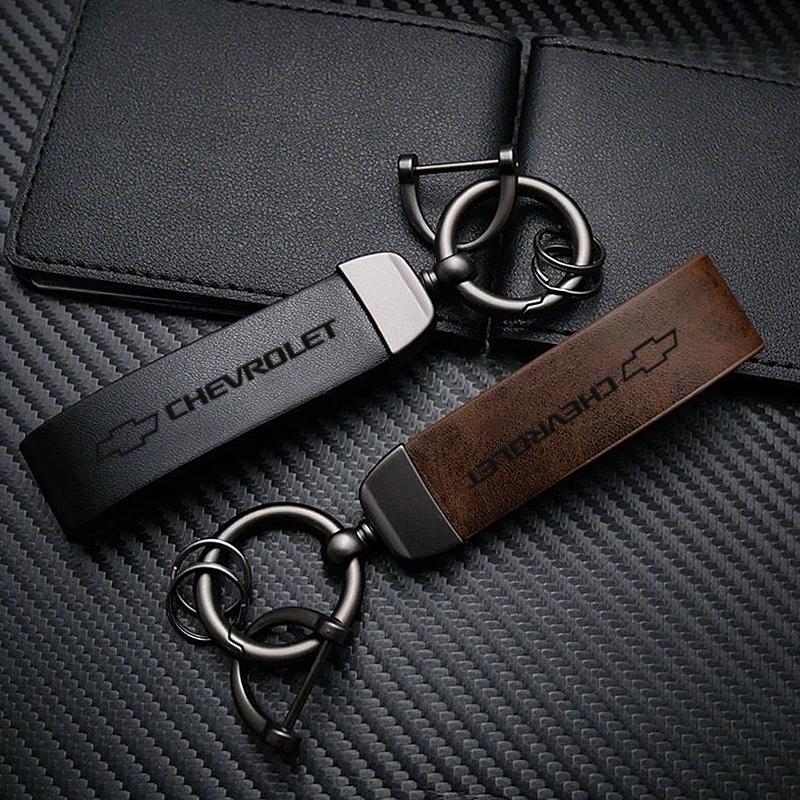 Porte-clés Logo Voiture Porte-clés en Cuir Haute Qualité Intérieur Auto Pour Chevrolet Corsa Aveo Matiz Onix Camaro Colorado Cobalt Groove