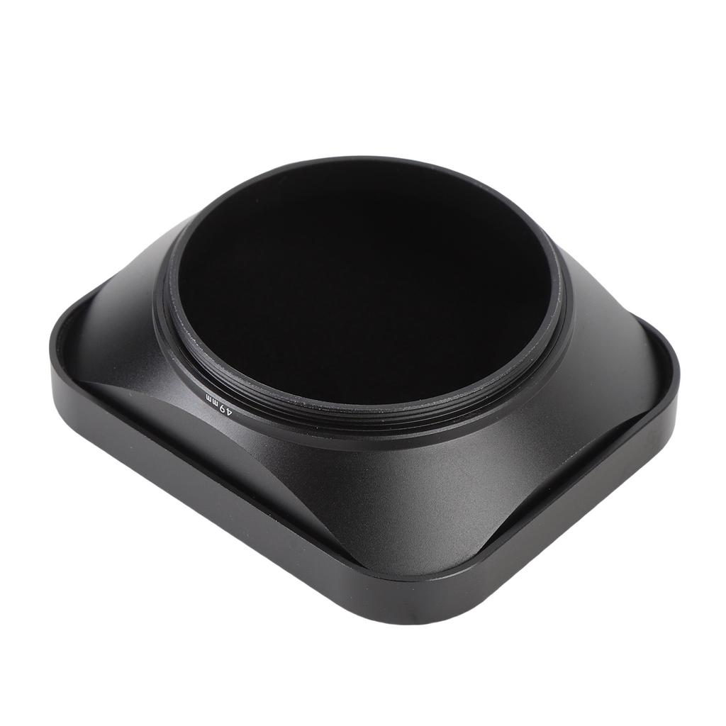 Camera Lens Hood Aluminium Alloy Accurate CNC Fine Processing Lens Hood Shade Protector with Cap