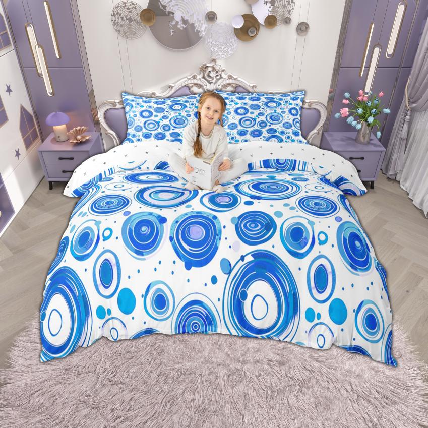 

Homewish Colorful Circles Duvet Cover Set, Modern Abstract Bedding Set, Geometric Minimalist Quilt Cover Set, Bedroom Decor DE XS 100x135cm 2pcs&set