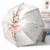 Dance Portable Automatic Umbrella Compact & Durable 8-Rib Design Compact Design Travel Essential Elegant Women's Umbrella