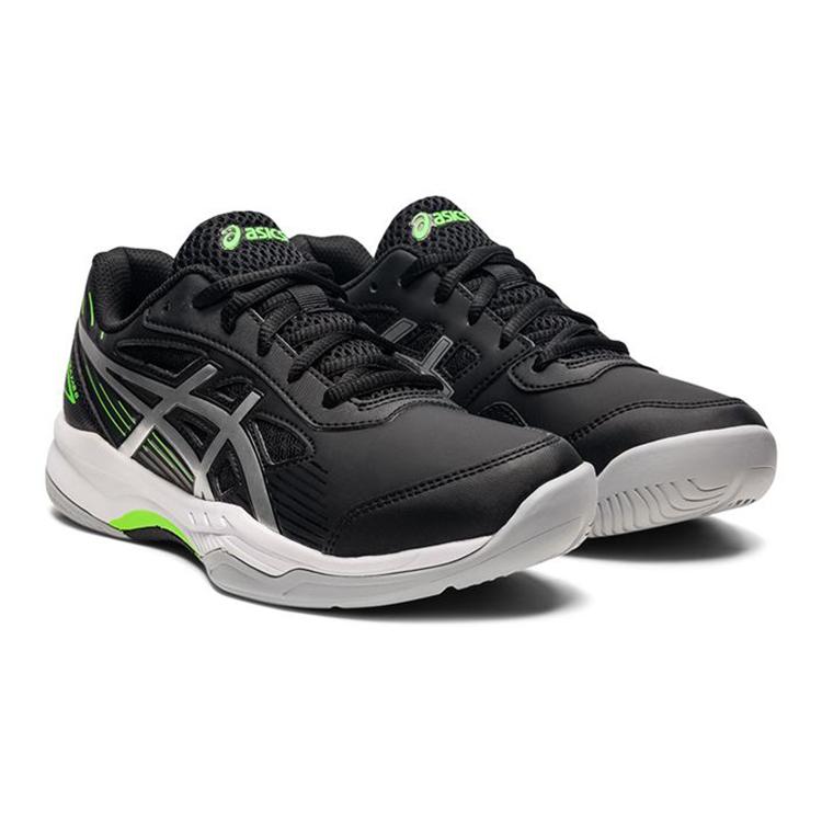New Asics Gel Game 8 Cushioned Slip Resistant Low Top Kids' Running Shoes Black Silver Kids' 1044A025-004