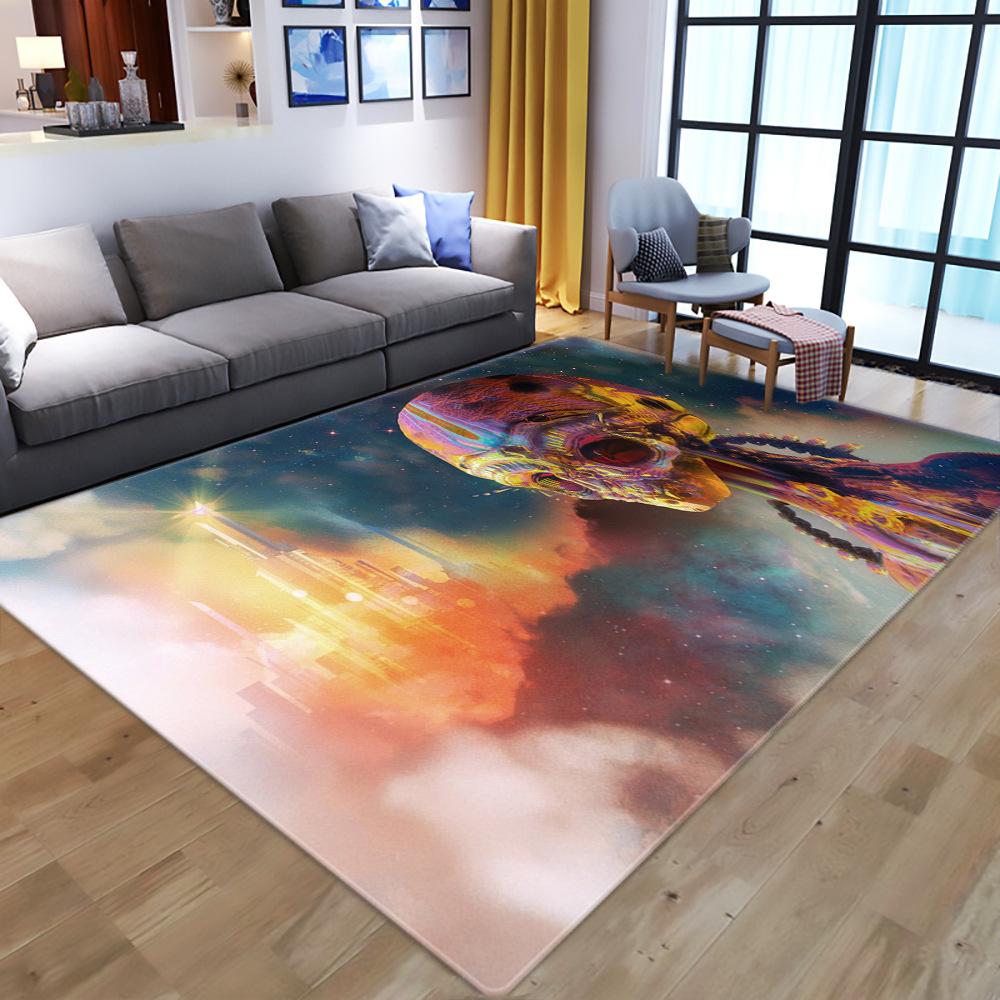 

Scandinavian Art Colorful Living Room Printed Rug Bedroom Sofa Rug Floor Mat 40X60cm upgrade encryption