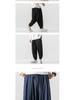Men's Chinese Style Cotton Linen Joggers - Plus Size Loose Casual Harem Pants for Spring/Summer