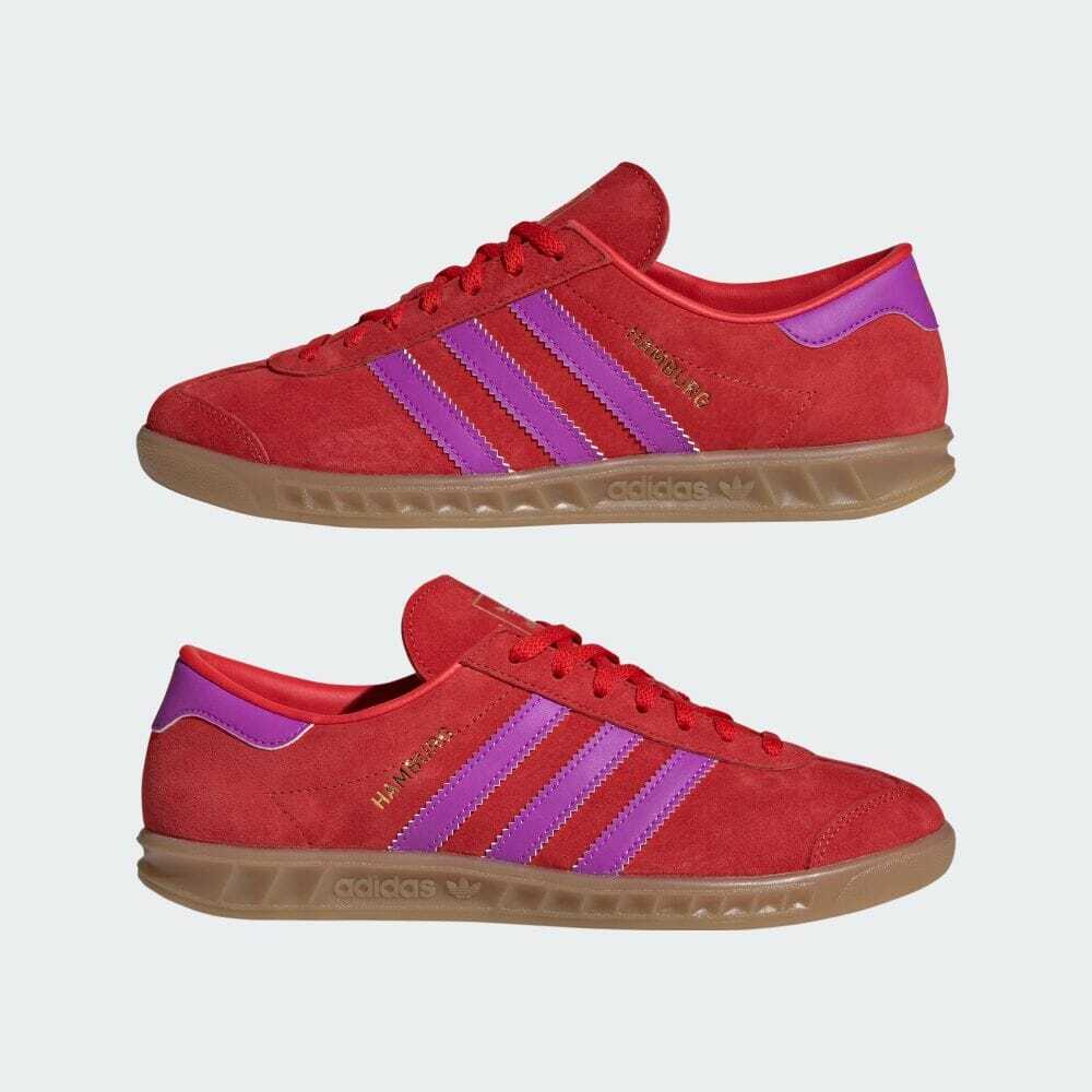 IH5461 Adidas Originals Hamburg Red Purple Burst Gum (Women's)