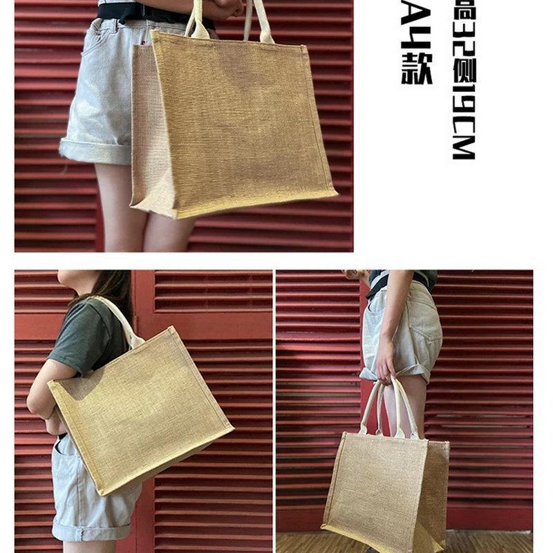 Hemp Canvas Tote with Logo - Linen Souvenir & Gift Bag for Weddings