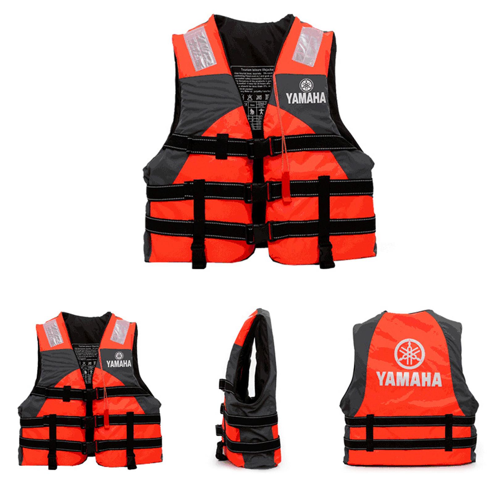 

Жилет допомоги дорослим Оксфордська тканина Плавучість Риболовля Рятувальний жилет для водних видів спорту Літній жилет Рятувальний жилет для дорослих One Size помаранчевий