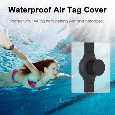 2-teiliges Tracker-Anti-Verlust-Armband, Schutzhülle, verstellbar, verschleißfest, kratzfest, weich, flexibel, Kinder-Tracker-Locator-Uhrenarmband für AirTag