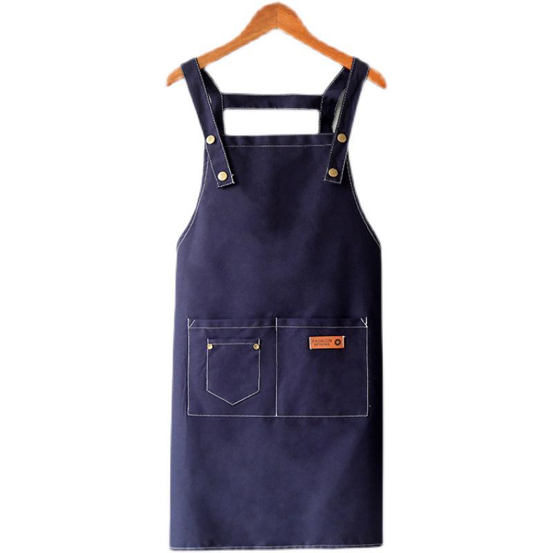 Unisex Canvasförkläde: Snygg, Smutsavvisande, Slitstark, Perfekt för Kök & Restauranger, Egen Logotyptryck Finns