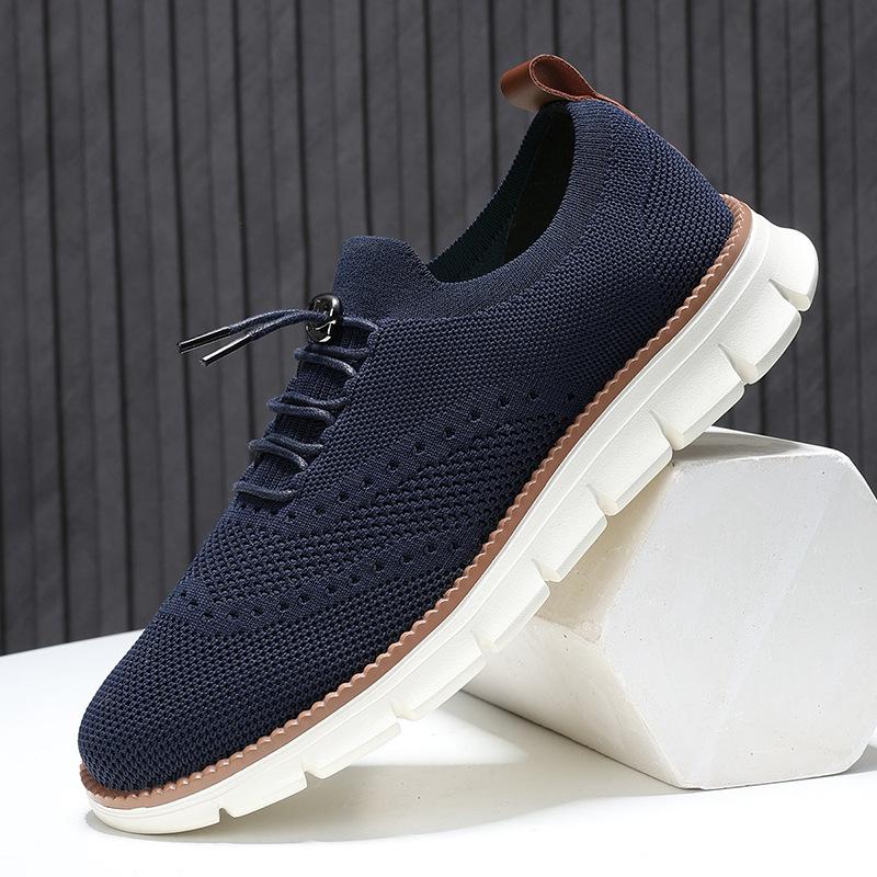 Autumn New Men's Shoes Foreign Trade Fly-woven Breathable Casual Loafers Large Size Outdoor Men's Sports and Leisure Shoes