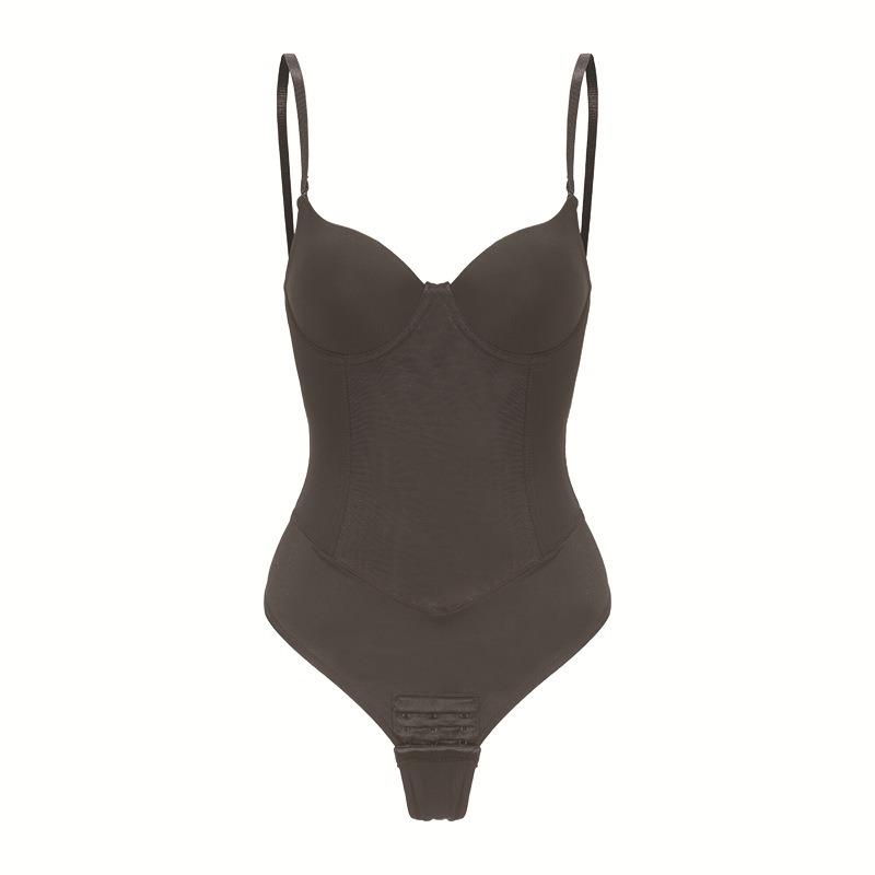 Women Corset Shapewear Bodysuit With Underwire Steel Bones Tummy Control Butt Lifting