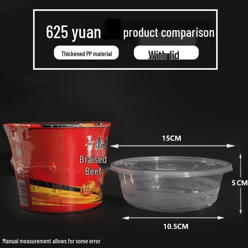 Disposable Plastic Round Takeaway Bowl