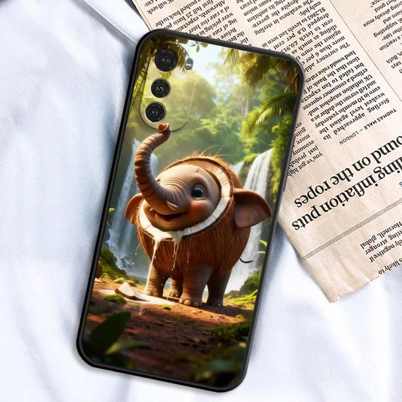 

AI Shanhaijing Illustration Phone Case For Motorola G85 Edge 50 G24 G35 G14 G04 40 G72 G34 G G54 G13 G32 5G Black Motorola Edge 30 Neo