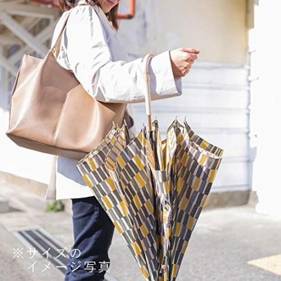 Parapluie Makita Shoten pour la pluie Long Jacquard Nordique Fabriqué en 16248831 Femmes, Parapluie, Parapluie, (Oeda), Kaki, Ouvert à la main, Japon,