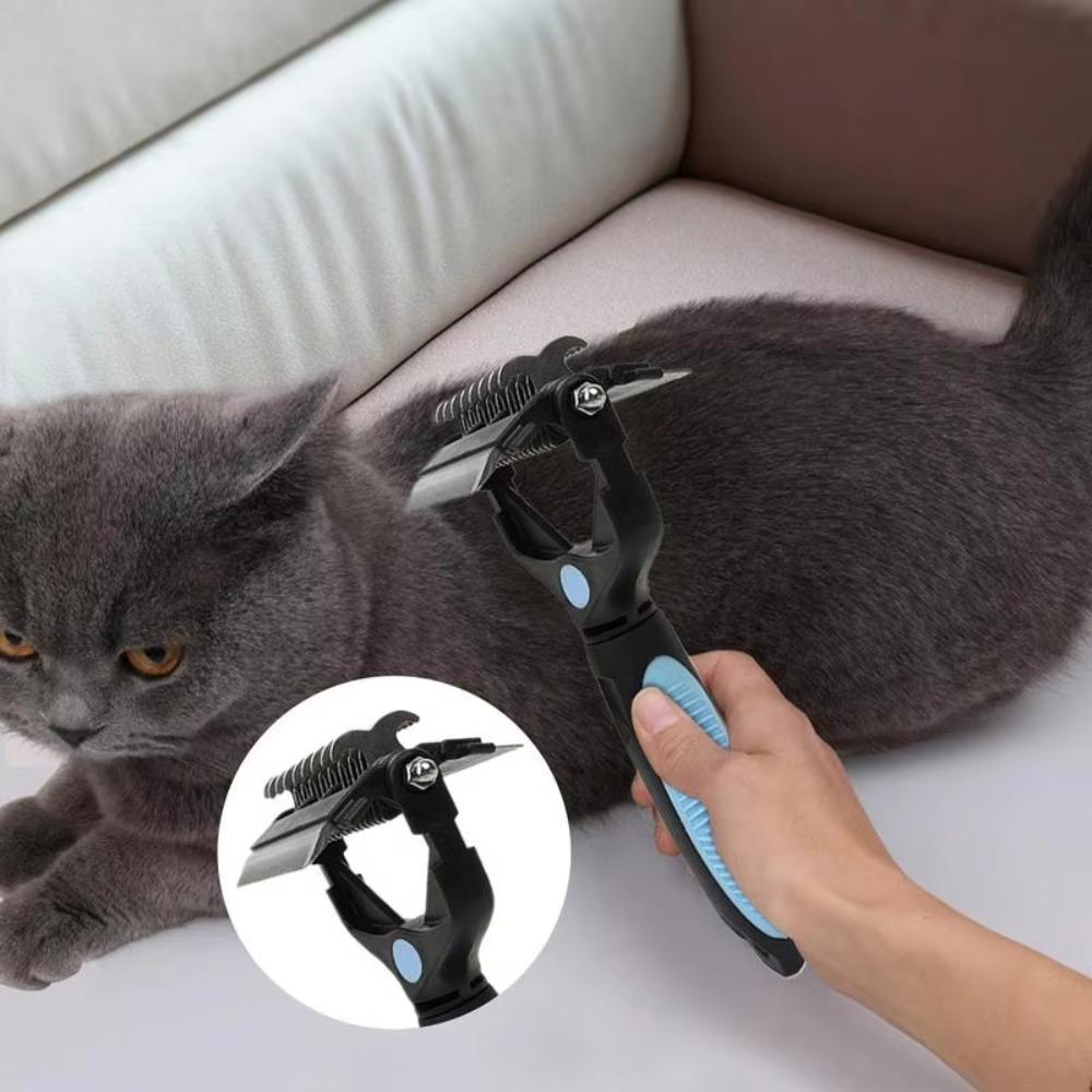 3 In 1 Pet Grooming Combs Fine Comb Teeth Pet Hair Remover Brush Pet Deshedding Brush  Pet Shop