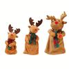 Rotating Christmas Rotating Deer Electric Christmas Doll Dances And Sings Decorative Ornaments Figurines Miniatures Crafts