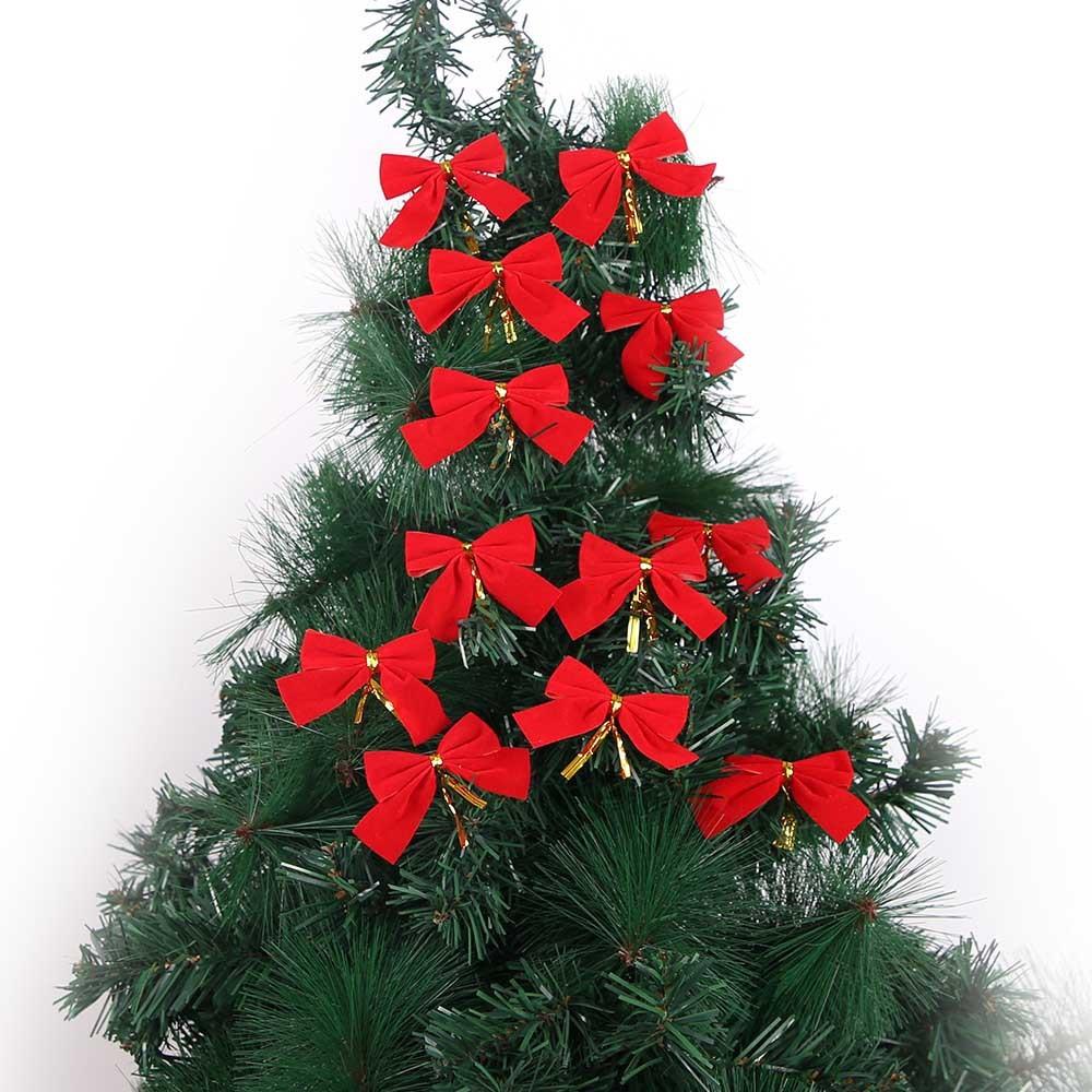 Christmas Decorative Luxurious Bows In Red Silver Gold Ideal For Settings Holiday