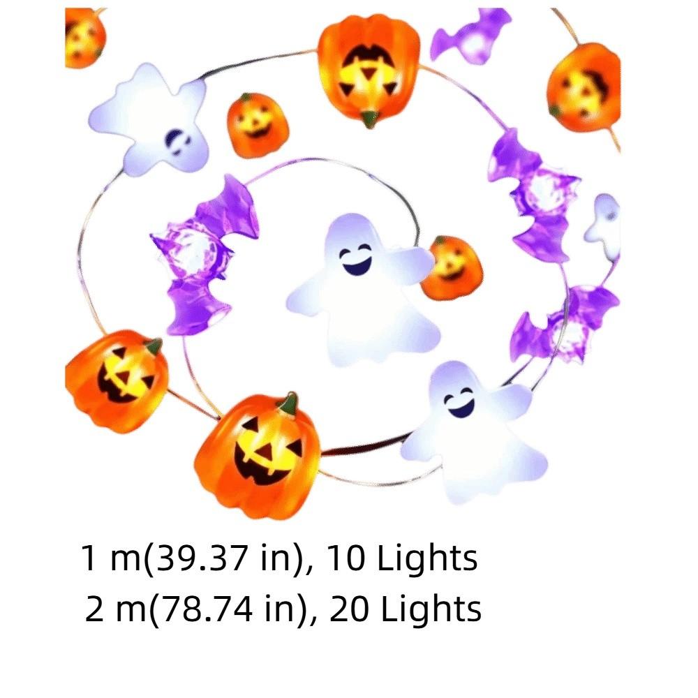 Ghost LED String Lights Battery Powered Decorative Light String Halloween Party Lights  Festival