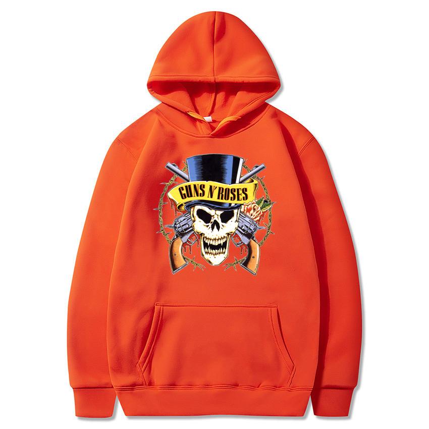 Guns N' Roses Hoodies Musik Hard Rock Band Schädel Druck Streetwear Unisex Frauen Mode Übergroßen Sweatshirts Hoodie HipHop Pullover