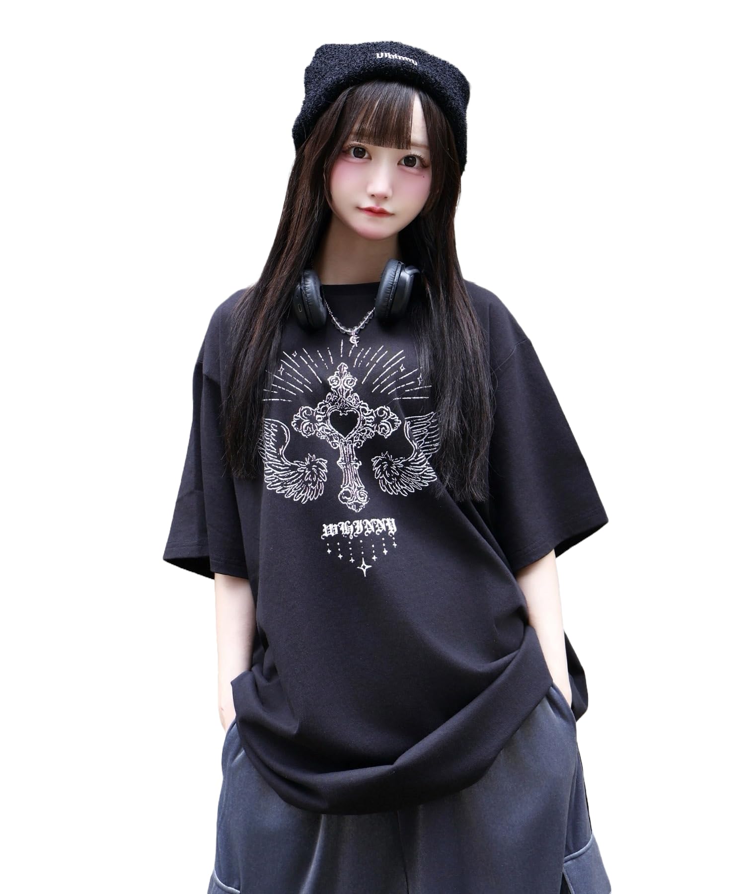 

WEGO Heart Heaven Size Black Tee, Women s, F, чёрный