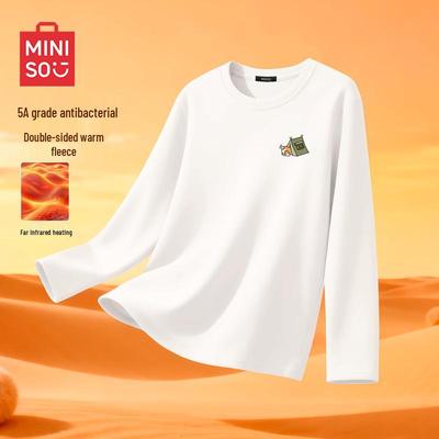 Men's Winter Fleece Lined Crew Neck Long Sleeve T-Shirt