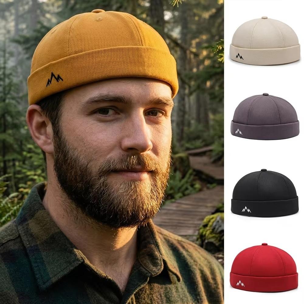 Solid Color Brimless Hat Breathable Hip Hop Hats Fashion Landlord Hat Unisex