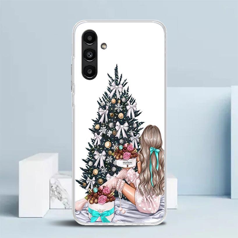 

Christmas Art Girls Coffee Phone Case For Samsung Galaxy A17 A37 A57 A16 A15 A14 A13 A56 A55 A54 A53 A36 A35 A34 A33 A26 A25 A24 Samsung A57