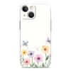 Phone Case For iPhone 17 Cases iPhone Air 16 15 12 13 14 Pro Max 7 8 Plus 16Pro iPhone11 Clear Soft Cover Elegant Flower