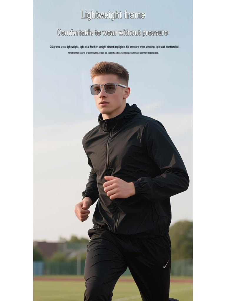 KI-gestützte photochrome Bluetooth-Smartbrille: Übersetzung, Multifunktionales Fahren, Drahtlose Audioübertragung.