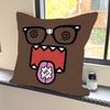 Cute Cartoon Domo-Kun Pillow Case Square Pillow Bedroom Sofa Leisure Comfort Cushion Car Home Decoration