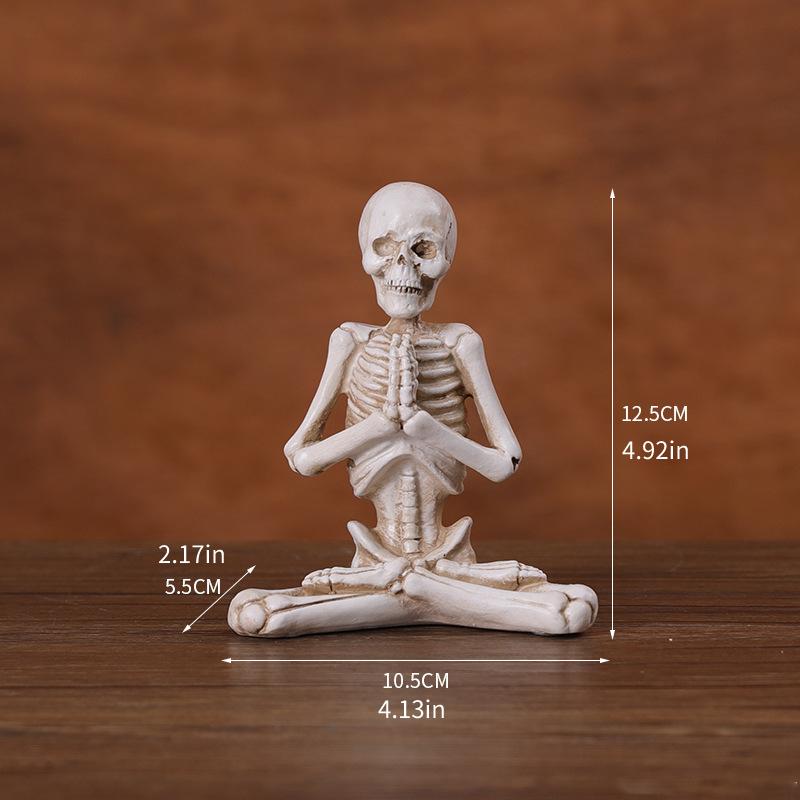 

Хэллоуин Скелет Орнамент Настольное Украшение Атмосферы Реквизит для Вечеринки Фигурка Подарок Style C