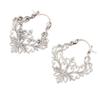 Earrings European and American hollow retro court personality Internet celebrity copper earrings