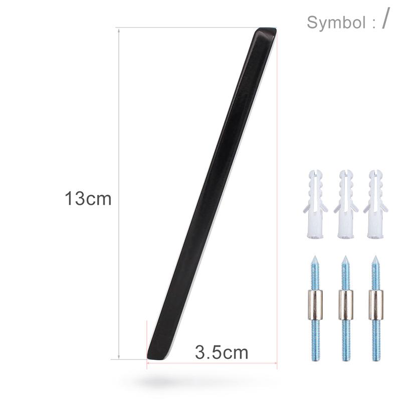 Număr de casă plutitor de 125 mm, alfabet de ușă cu litere moderne, 5 inchi, în aer liber, numere negre 3D, plăci cu numere de ușă pentru adresă pentru perete