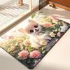 Diatom Mud Suction Mat Cartoon Cute Puppy Bathroom Floor Mat Toilet Toilet Door Non-slip Door Mat Quick Drying Mat