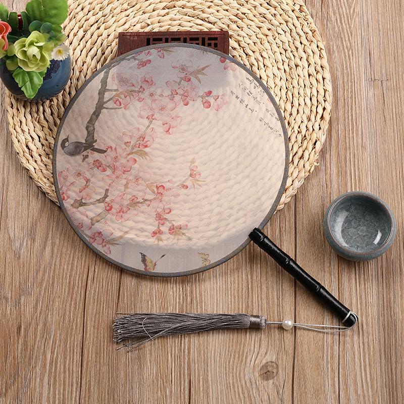 Translucent Ancient Style Fan with Bamboo Handle and Chinese Style Fan