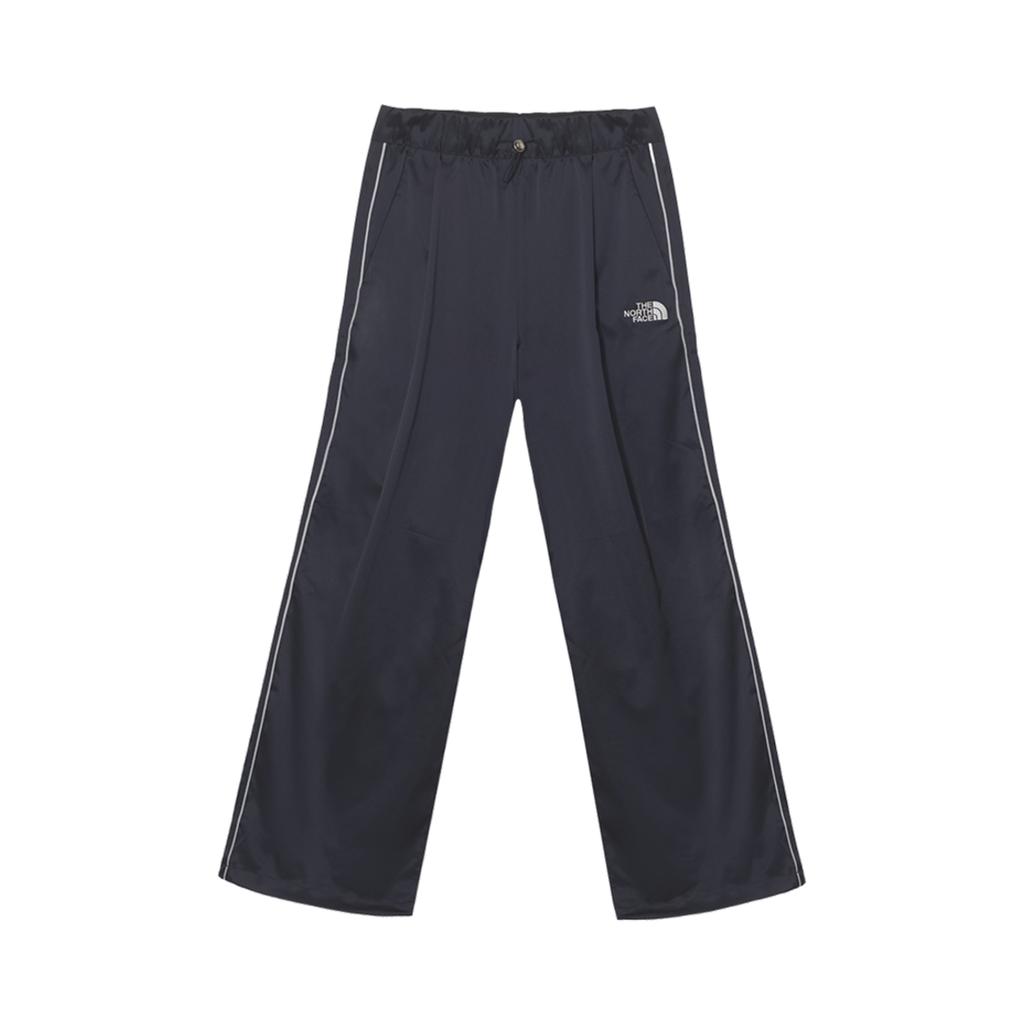 The North Face Logo Loose Fit Zipper Wide Leg Casual Pants Women Pants Navy-Blue NP6NR32L