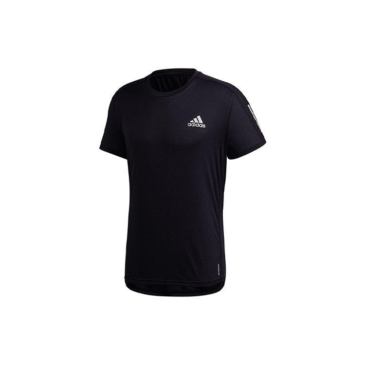 Adidas T Shirts Men's Black Crew Neck Moderate Straight Fit GC7873