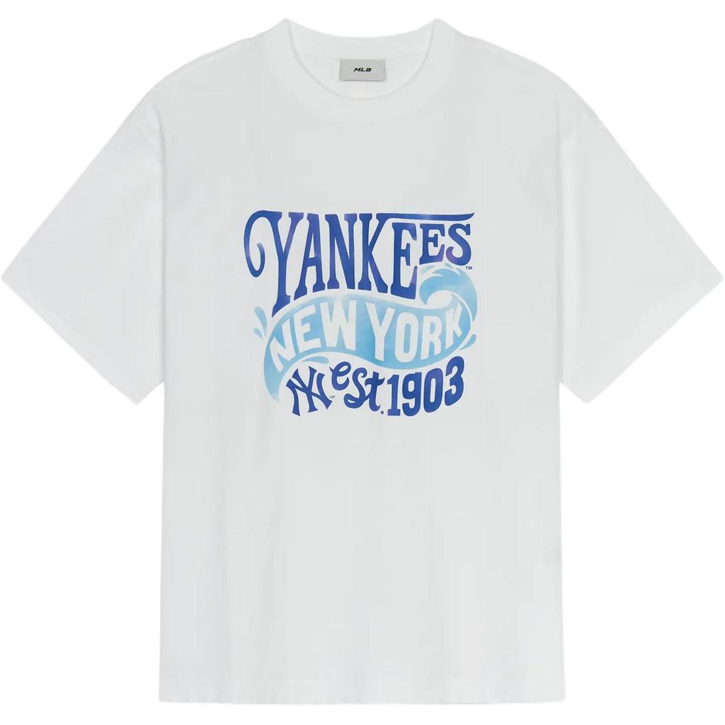 New MLB New York Yankees T Shirt Unisex White 3ATSX0553-50WHS